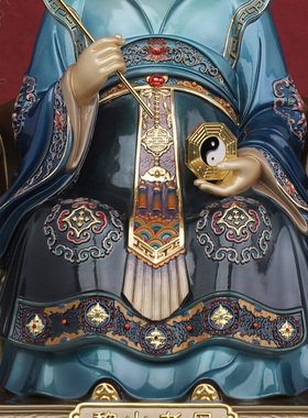 康盛黄铜供奉摆件黎山老母神像