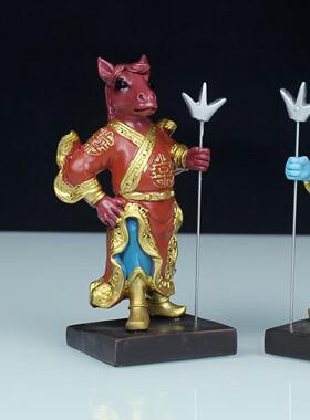 树脂牛头马面七爷八爷神像
