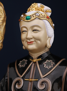 铜雕精品黑老太黑妈妈像摆件