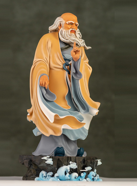 全铜老子太上老君神像摆件