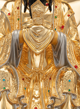 康盛黄铜供奉摆件中式四御天神像