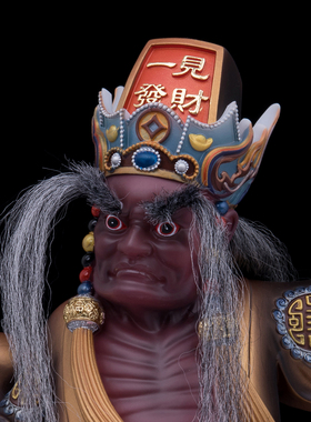 七爷八爷大二爷伯汉白玉供奉摆件