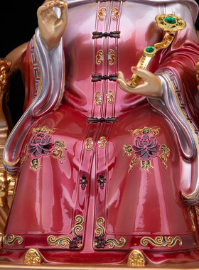 康盛黄铜供奉摆件中式四大家族像