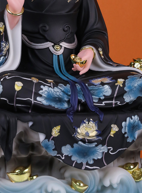 康盛汉白玉供奉摆件中式九姑娘像