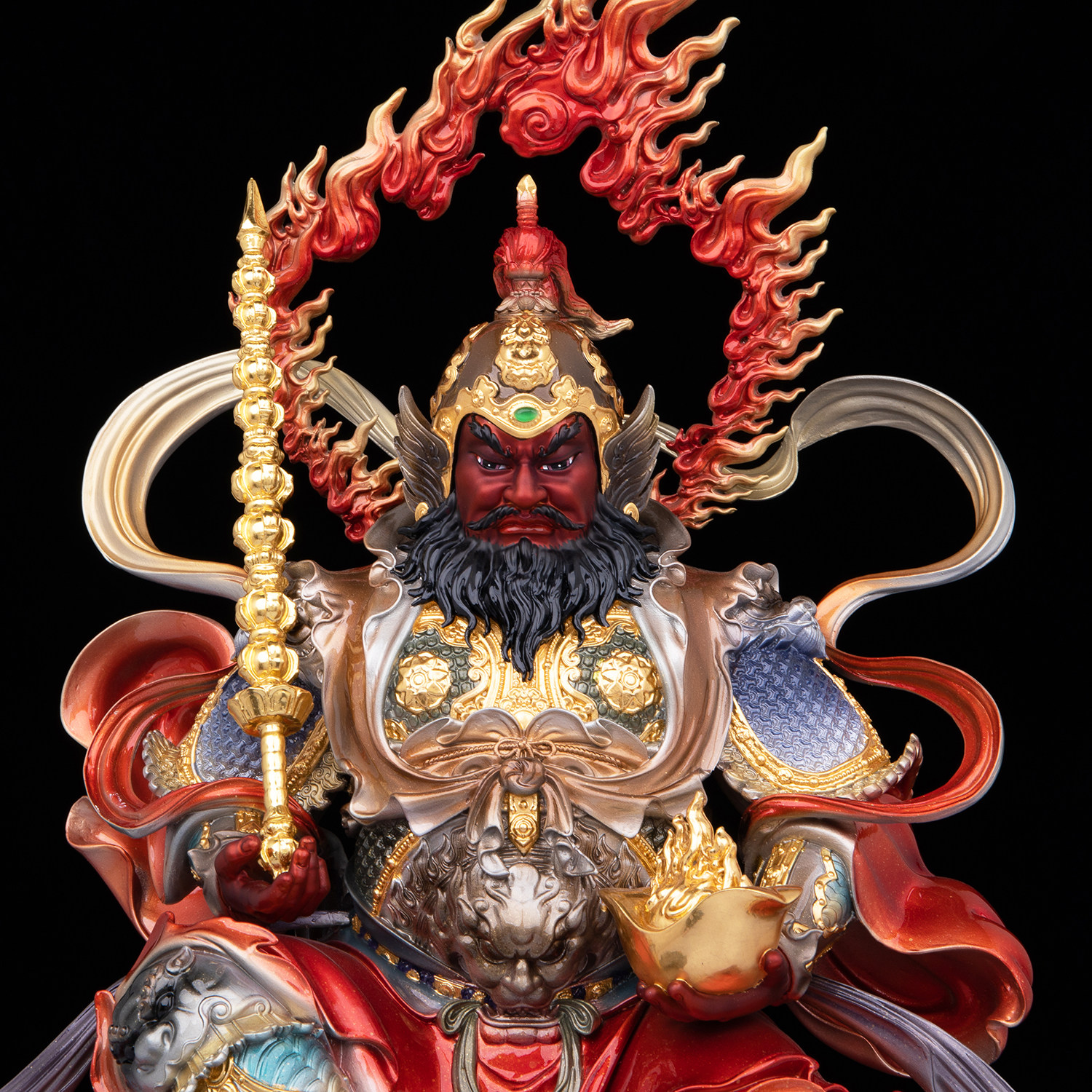 台湾珐琅彩全铜武财神赵公明铜像中路财神玄坛元帅赵爷家用供奉,淘宝优惠券,粉丝福利购,淘宝优惠卷