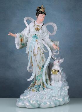 嫦娥神像客厅摆件汉白玉摆件