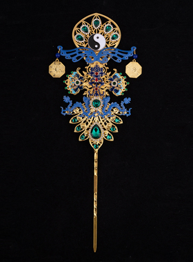 康盛潮汕金花插香炉供奉摆件