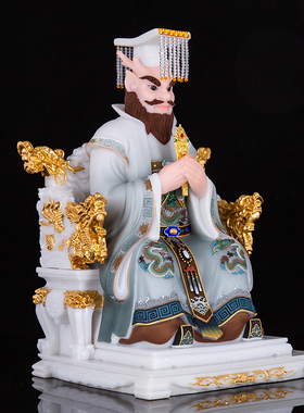 龙王爷神像海南供奉摆件汉白玉
