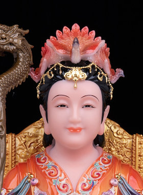汉白玉玉帝王母神像家用供奉摆件