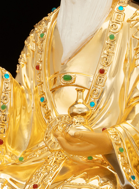 康盛黄铜供奉摆件中式太白金星像