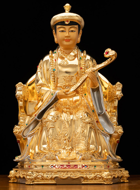 纯铜四大家族神像客厅工艺品摆件