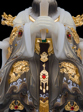 汉白玉居家供奉摆件四海龙王