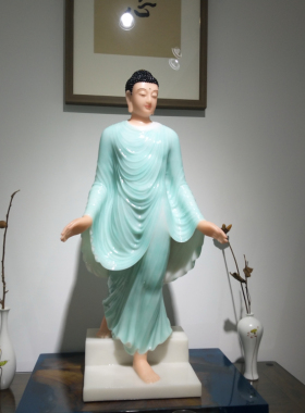 佛祖艺术风摆件汉白玉