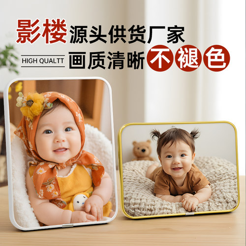 拉米娜水晶版画摆台照片定制洗做成婚纱照放大挂墙相片相框制作 - 图3