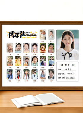 十八岁成人礼相框定制洗照片制作