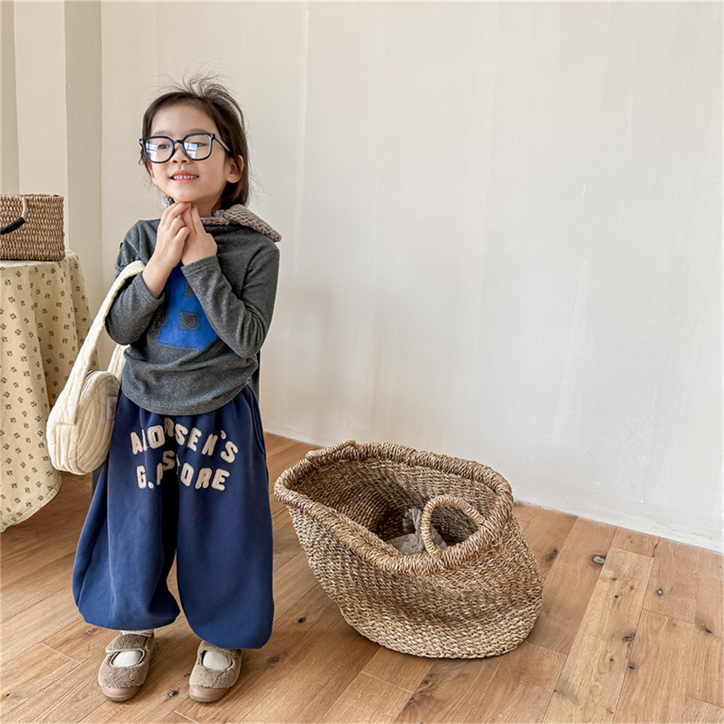 儿童抓绒束脚卫裤韩版冬款男女童加绒哈伦裤宝宝时尚百搭休闲长裤,淘宝优惠券,粉丝福利购,淘宝优惠卷