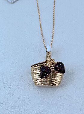 金属十字链女式花篮项链