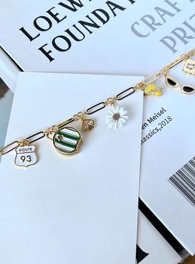 女式金属珐琅釉时尚手链