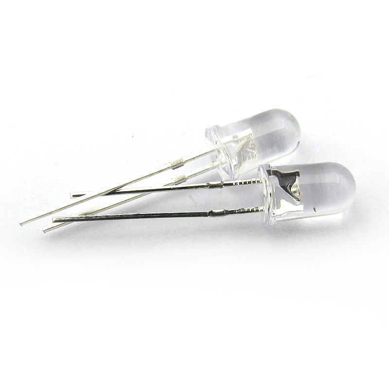 5mm白发白发光二极管 LED灯高亮白光圆头 7000mcd(30个)_虎窝淘