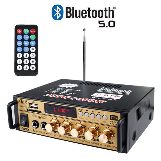 Speaker card radio 220v Bluetooth power amplifier