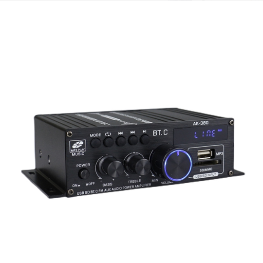 Ak380 mini small car plug-in card amplifier