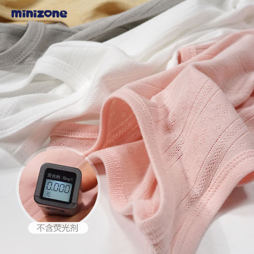 minizone儿童背心内穿纯棉无袖T恤工字上衣2-6岁小背心两件套夏装 - 图3