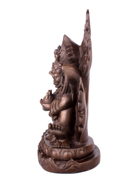 纯铜财神噶举派大黑天密宗护法像