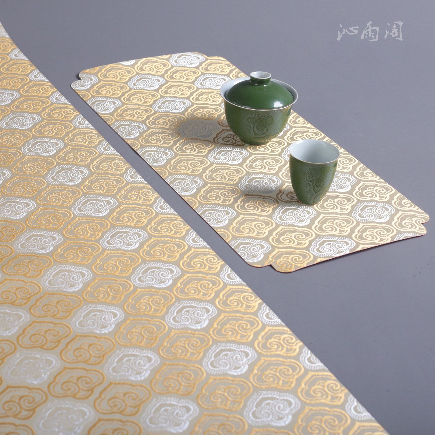 中式传统纹样茶席双面防水红色桌布过年装饰国风杯垫锦纹桌旗限定,淘宝优惠券,粉丝福利购,淘宝优惠卷