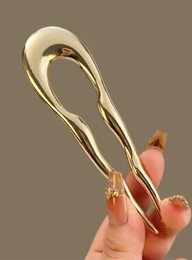 Vintage U-Shaped Hair Fork Fashion Geometric Irregular Metal