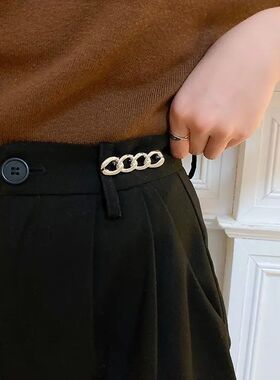2026 Elegant Chain Brooch Lapel Charm Pin Women Pants Waist
