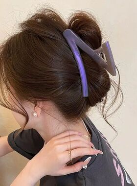 Shinny Large Size Z Shaped Hair Claws for Women Girls Simple