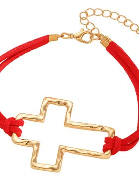 Simplicity ndy Cross Hollow Bracelets for Women Men Personal