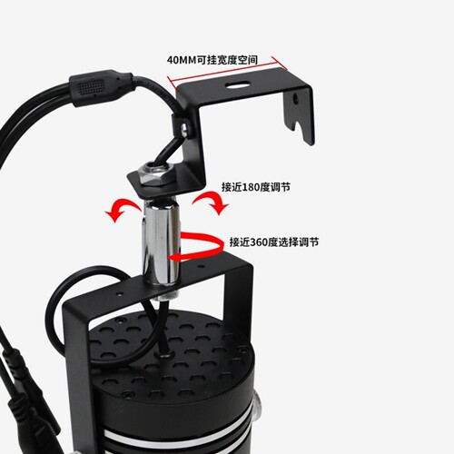 led55W新款珠宝灯光加亮展览展示灯挂钩式门市店铺中性智能轨道灯 - 图3