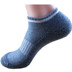 Quần cotton nam mùa xuân và mùa hè dày khăn dưới triều nam vớ vớ thể thao thấp để giúp vớ ống khử mùi mồ hôi ngắn - Vớ sợi tre tất lười nam Vớ sợi tre