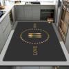 Kitchen-specific floor mats, diatom mud, water-absorbent, non-slip, anti-oil, no-wash mats, household dirt-resistant full-cover carpets, customizable