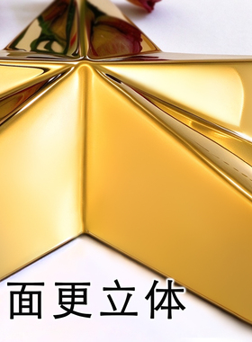 不锈钢防锈立体五角星壁饰壁挂