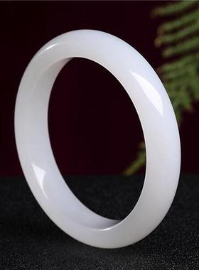 白玉手镯金丝玉手镯少女款细条