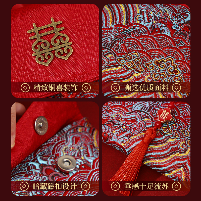 红包封改口费万元结婚专用2024新款婚礼用喜包大号红包袋订婚用品
