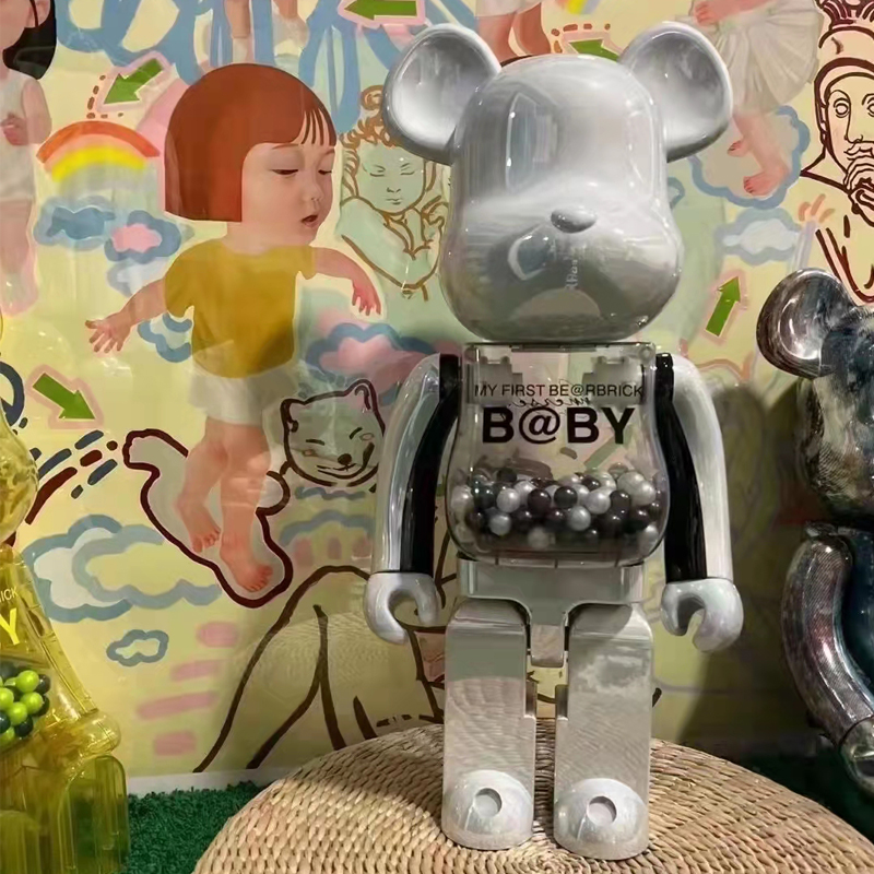 bearbrick400梵高向日葵千秋暴力积木熊公仔收藏生日礼物潮玩手办 - 图1