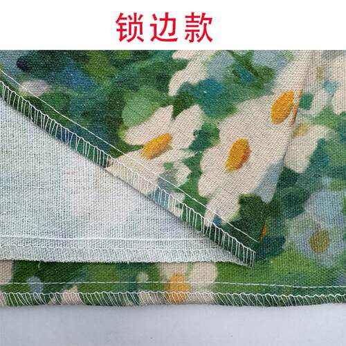 书法复古桌布布艺棉麻布料茶几布桌面拍照文艺餐桌布书桌学生桌垫 - 图2