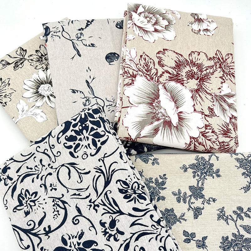 中国风复古青花瓷花纹棉麻布料印花布碎布头清仓处理桌布窗帘面料,淘宝优惠券,粉丝福利购,淘宝优惠卷