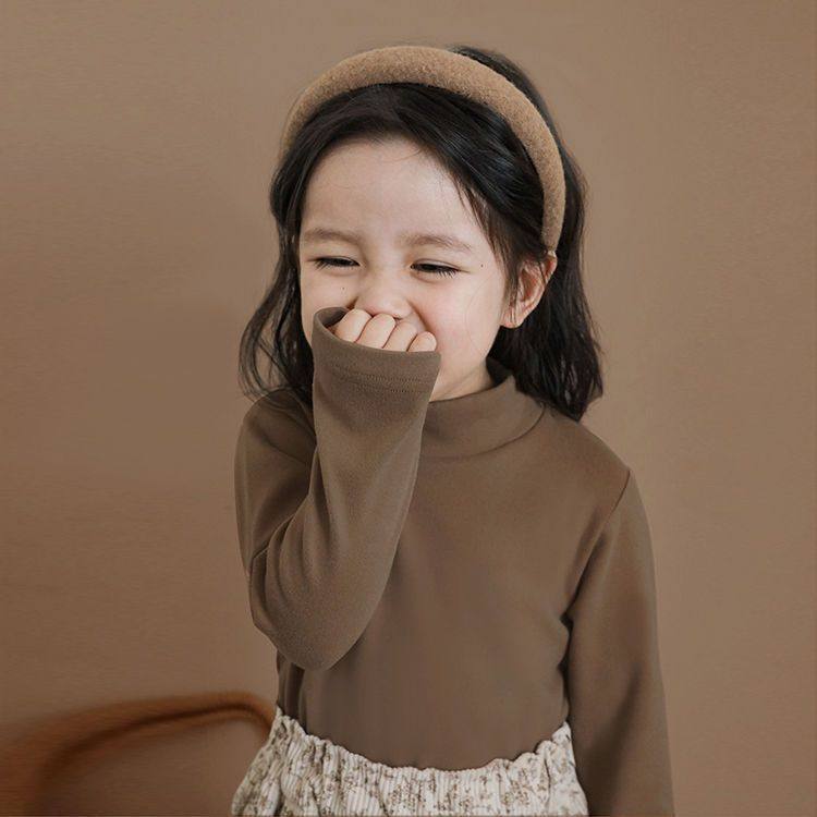 美拉德女童德绒秋冬季打底衫保暖半高领洋气内搭上衣儿童长袖t恤,淘宝优惠券,粉丝福利购,淘宝优惠卷