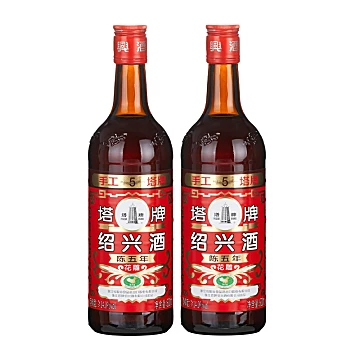 塔牌绍兴黄酒五年花雕酒600ml*2瓶装[10元优惠券]-寻折猪