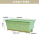 Balcony vegetable planting pot special box rectangular vegetable planting pot indoor special garlic seedling plastic flower pot with tray