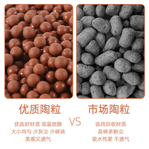 大号陶粒水培植物花用垫底铺面石鱼缸底砂造景多肉养花专用种花 - 图1