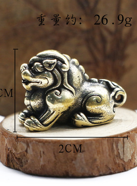 挂件实心招财转运麒麟吊坠男女