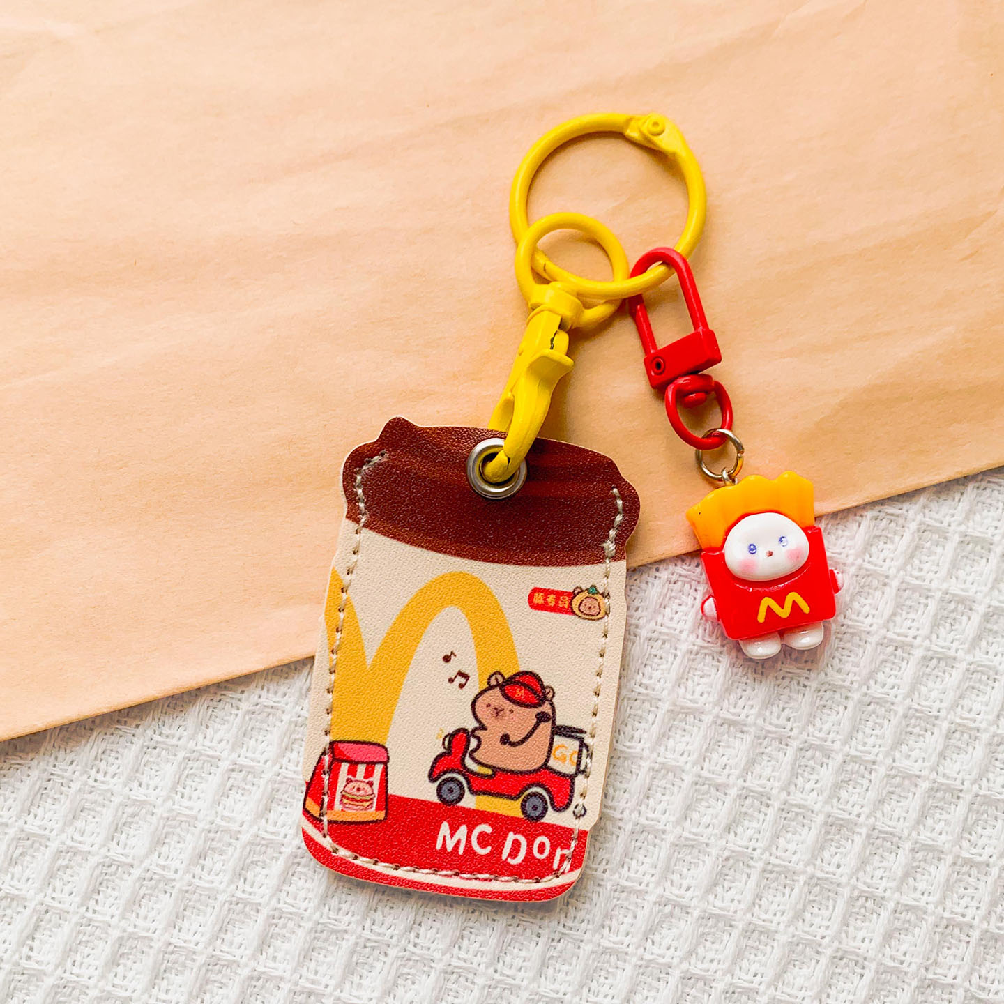 可爱m小长方形感应电动车nfc卡门禁卡套钥匙扣一体小区电梯保护套 - 图3