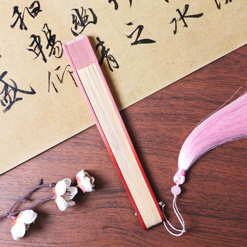 376中国风女士扇子礼盒真丝蝴蝶扇全竹古风女士折扇好开合舞蹈扇 - 图2