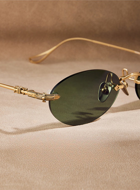 纯钛近视太阳眼镜女款可配度数超轻无边框墨镜防蓝光眼睛框
