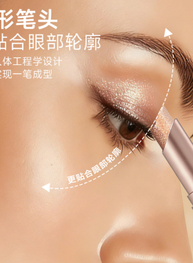 【爆款力荐】三色速绘眼影棒防水